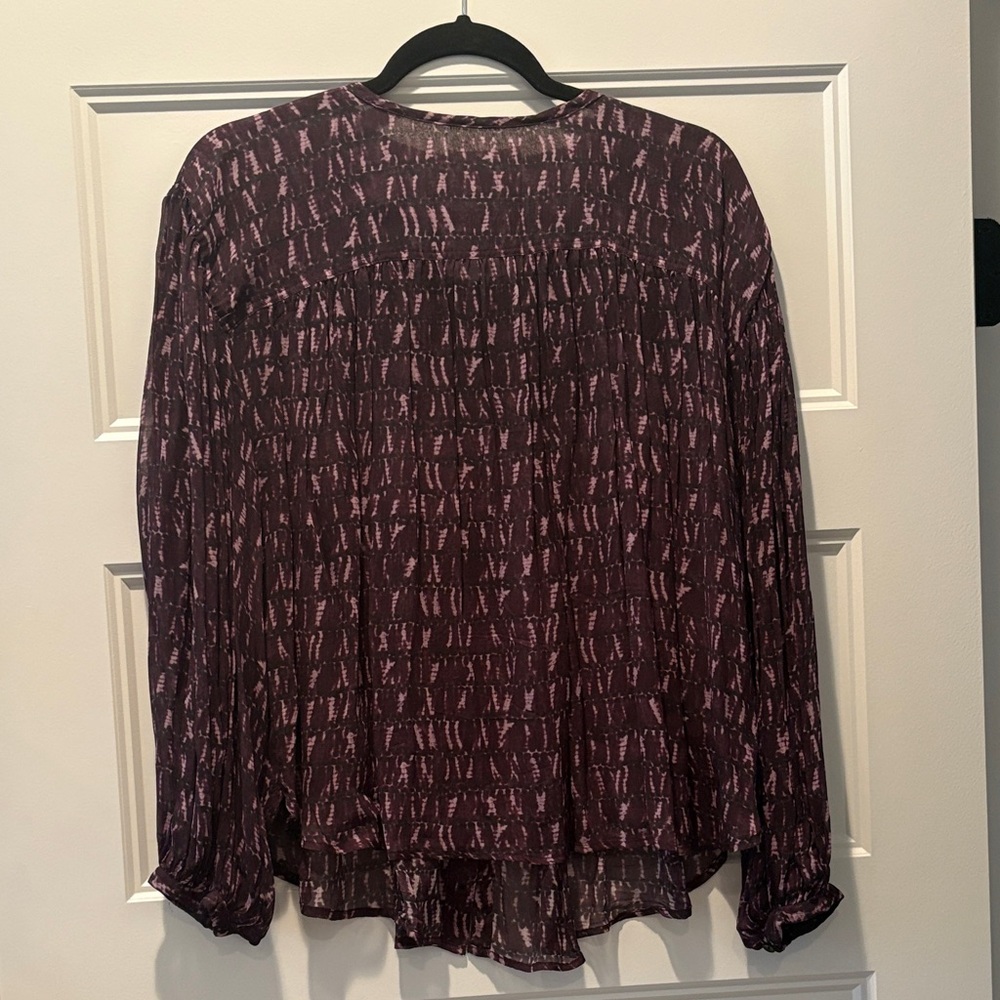 Isabel Marant Dark Patterned Blouse - image 6